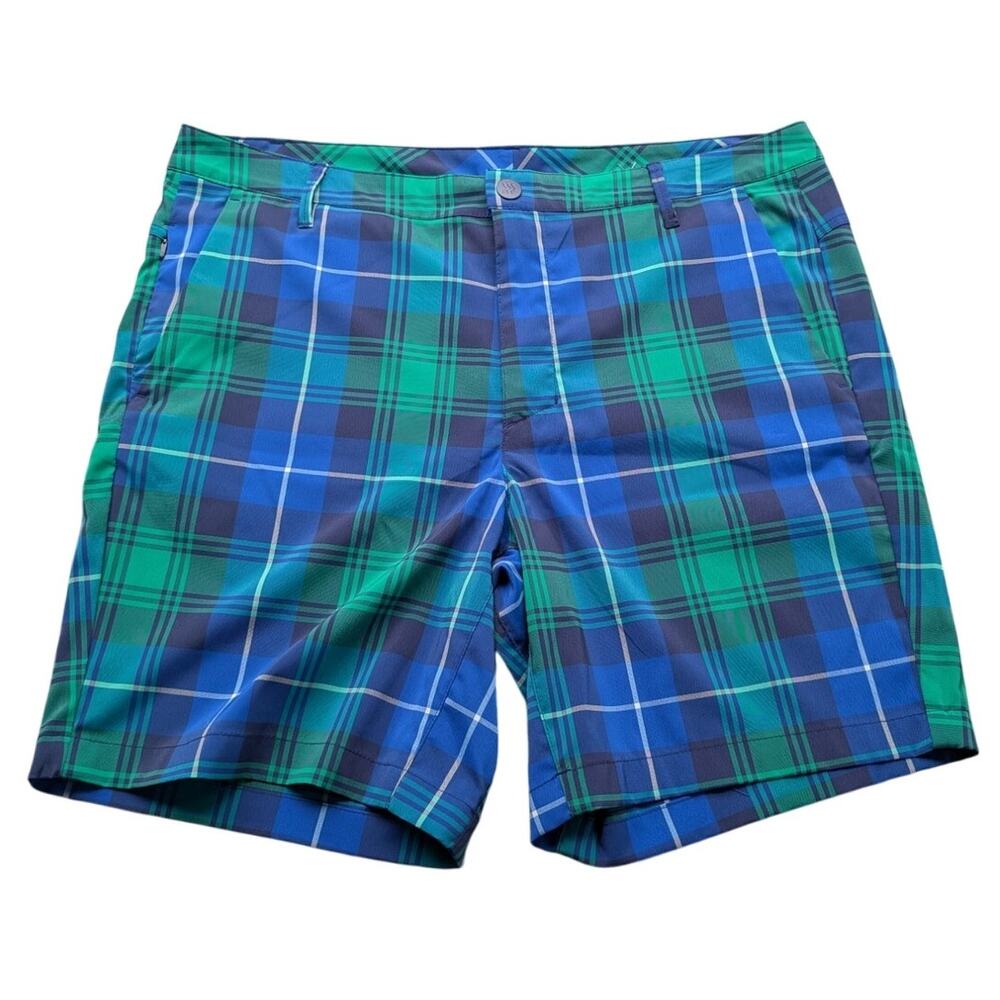 Plaid All in Motion Golf Shorts W38 Inseam7.5 Recycled Polyester -17